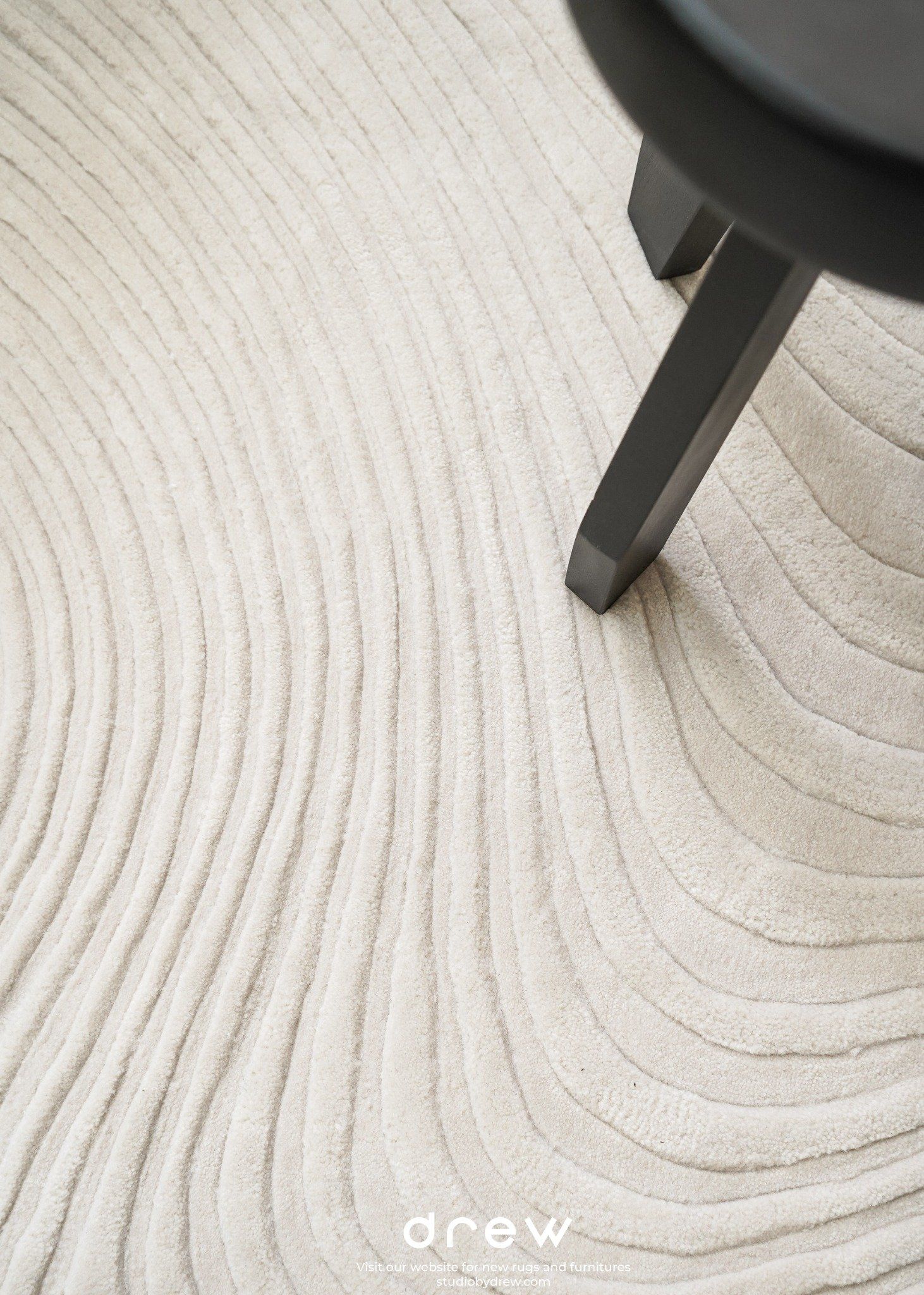  New Round Suji Acrylic hand-woven rug 