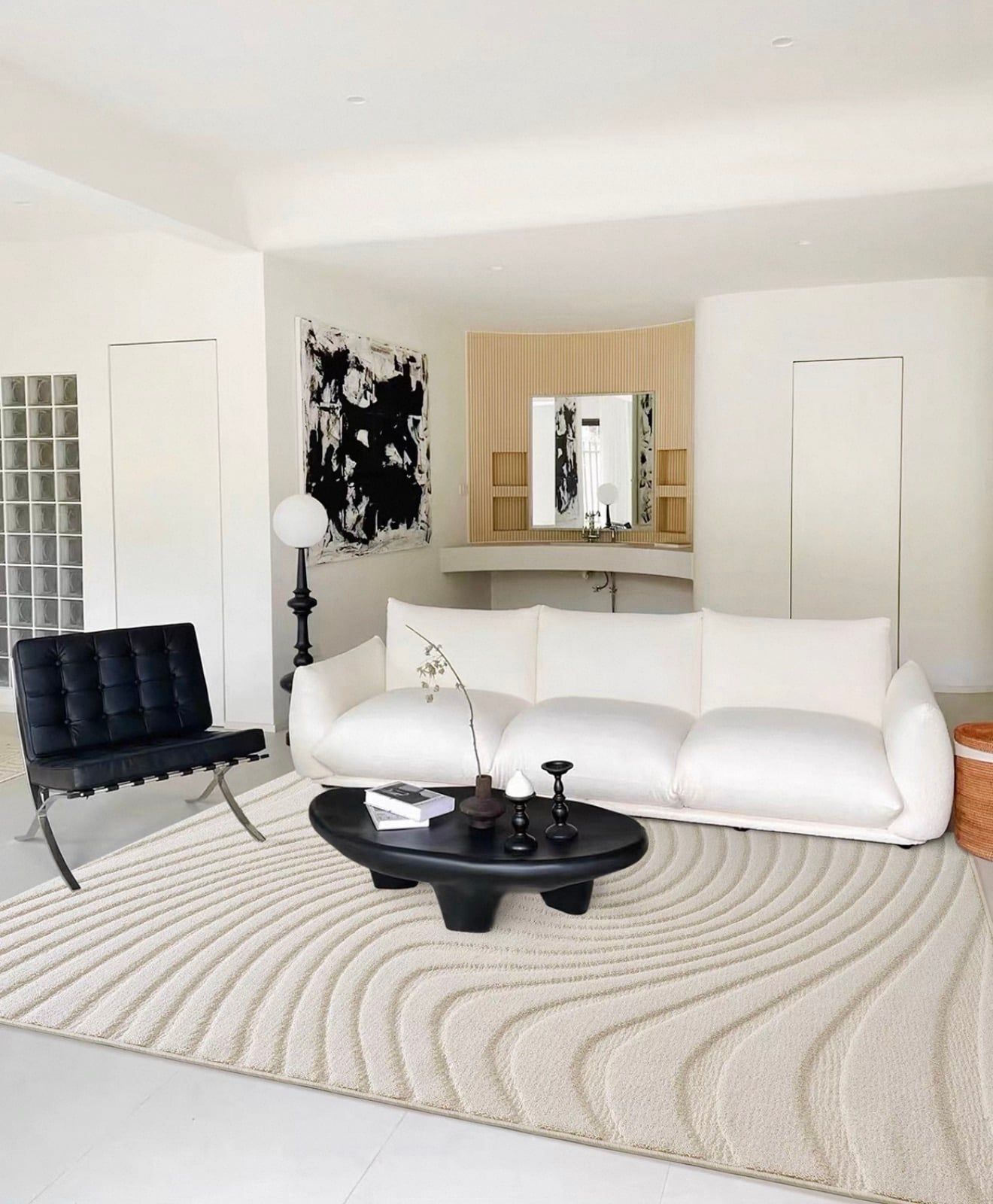  Beige Flow rug 