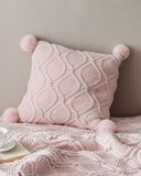  Chenille Knit Cushion - Pink 