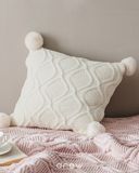  Chenille Knit Cushion - White 