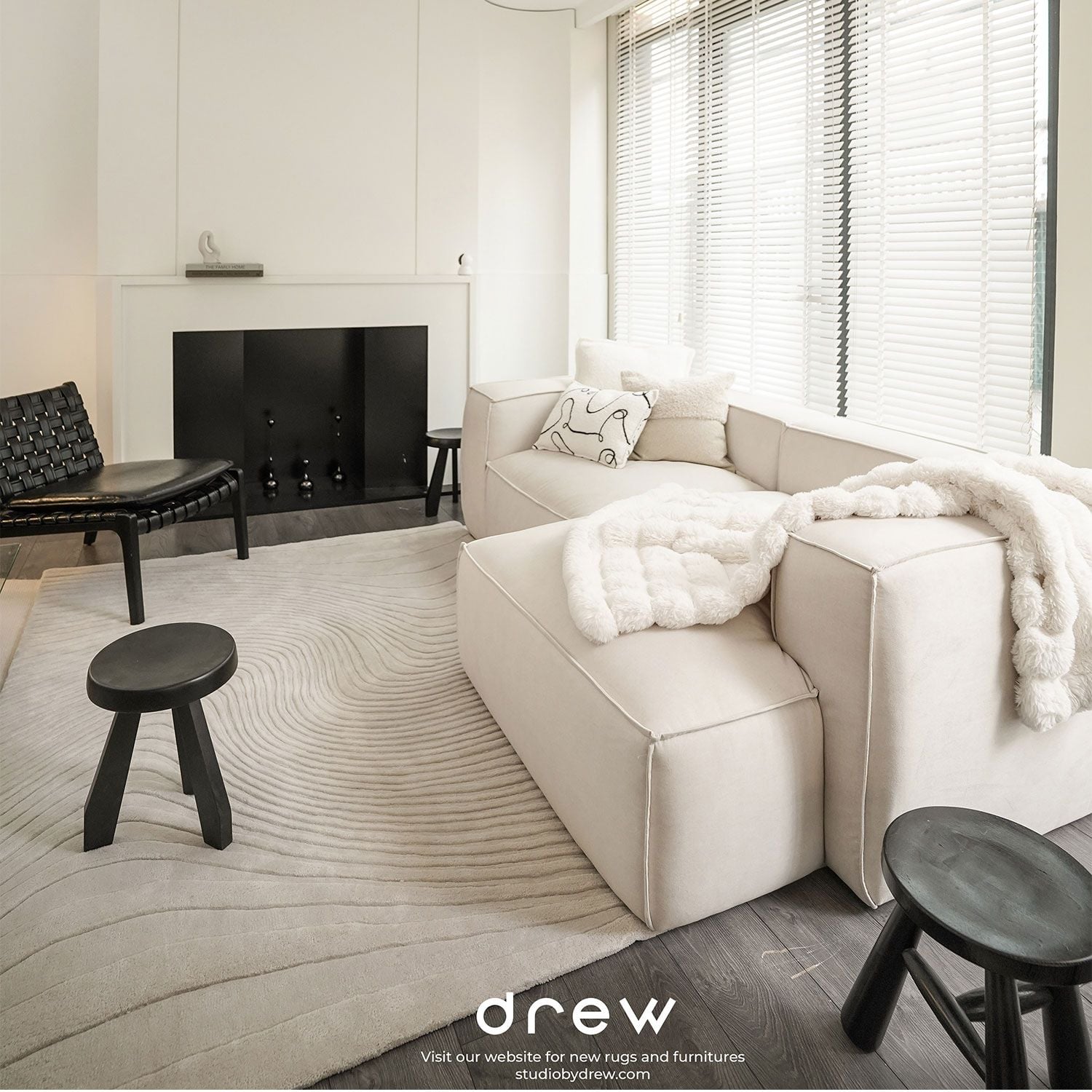  New Round Suji Acrylic hand-woven rug 