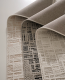  The Raw Dark Grey Canvas Rug 