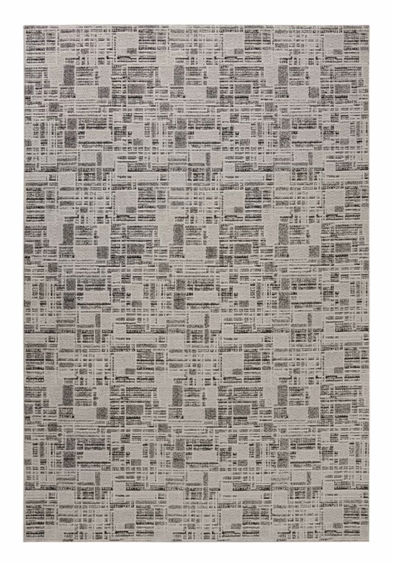  The Raw Dark Grey Canvas Rug 