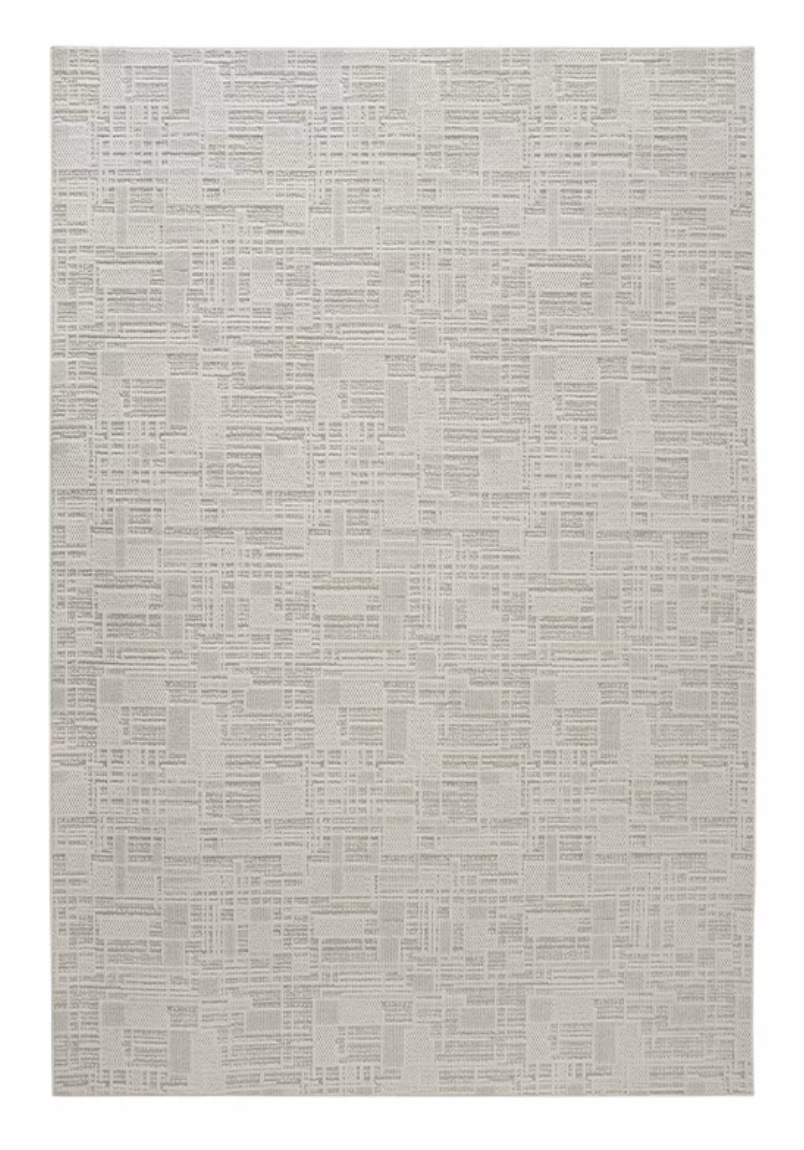  The Raw Light Grey Canvas Rug 