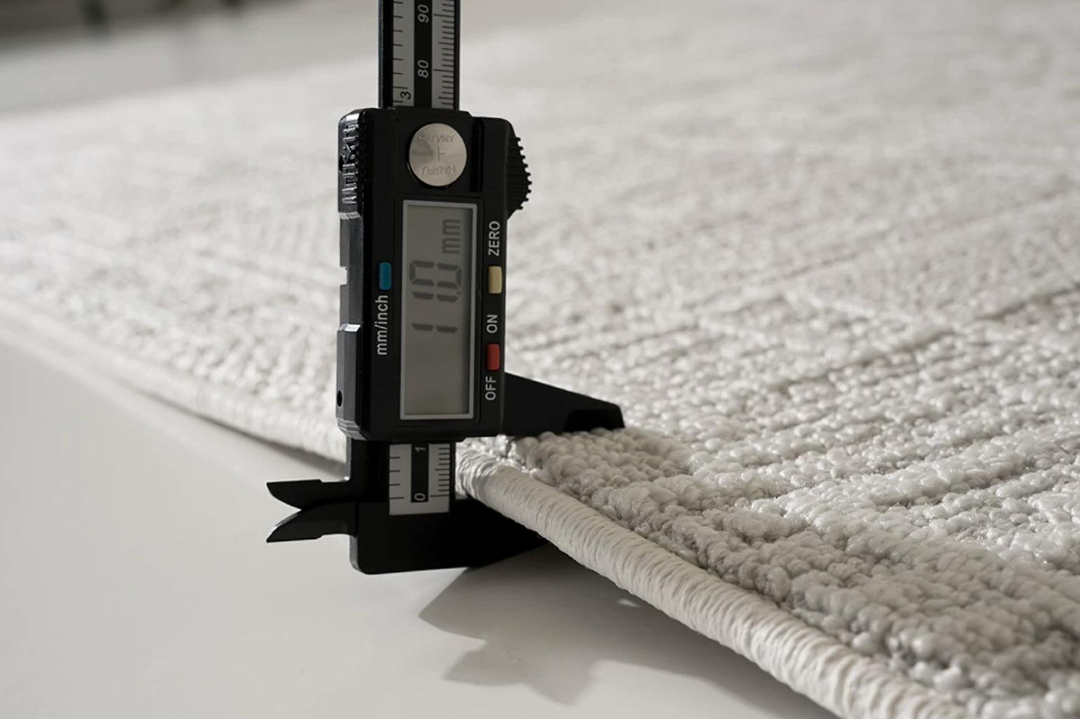  The Raw Light Grey Canvas Rug 