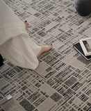  The Raw Dark Grey Canvas Rug 