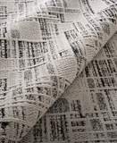  The Raw Dark Grey Canvas Rug 