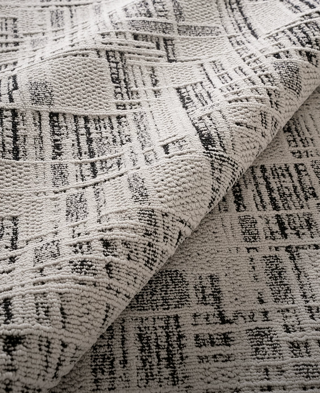  The Raw Dark Grey Canvas Rug 