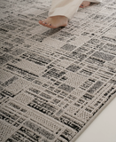  The Raw Dark Grey Canvas Rug 