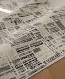  The Raw Dark Grey Canvas Rug 