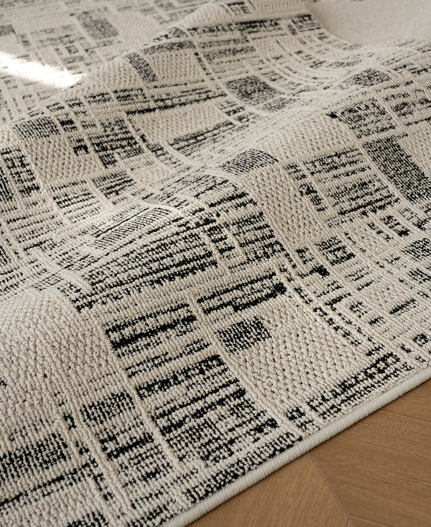  The Raw Dark Grey Canvas Rug 
