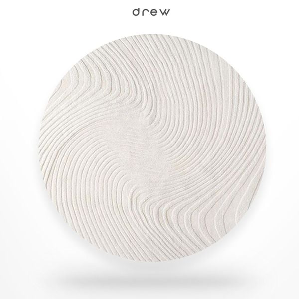  New Round Suji Acrylic hand-woven rug 