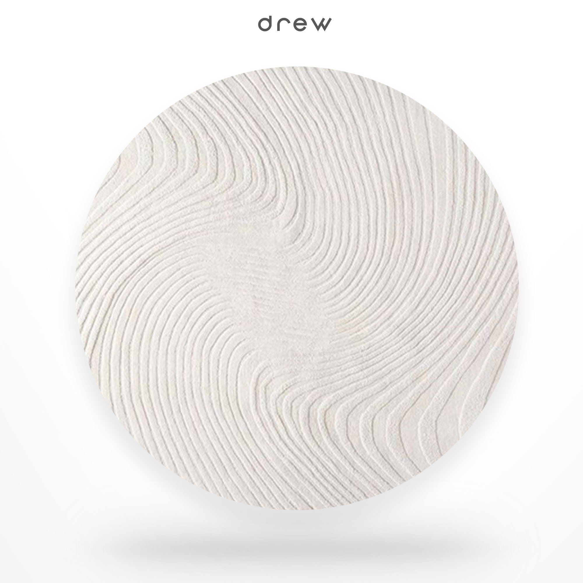  New Round Suji Acrylic hand-woven rug 