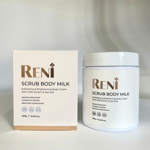 Scrub tẩy da chết RENI Scrub Body Milk chiết xuất Sữa & Muối biển 
