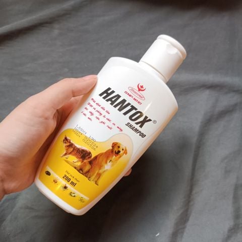 Dầu Tắm Bọ Chét, Ve, Ghẻ, Rận Chó Mèo Hanvet Hantox  200ml