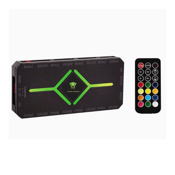 Remote + Hub Fan LEOPARD ARGB 5V Đen