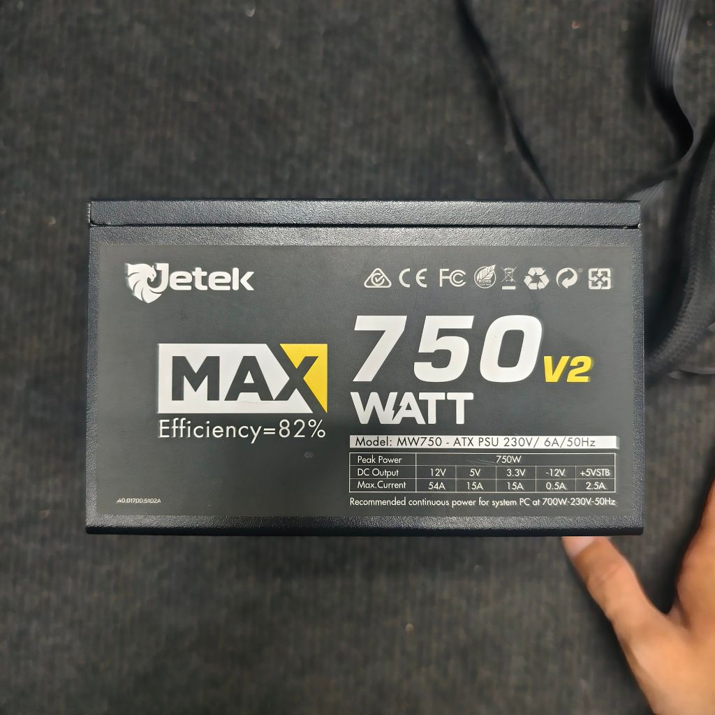 Nguồn Máy Tính Jetek MAXWATT 750W V2 BH 5/2028
