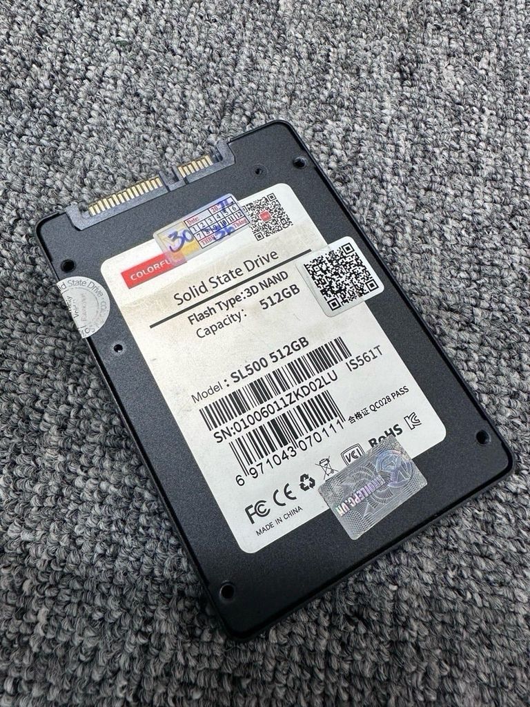 Ổ cứng SSD Colorful 512Gb SL500 Sata III 6Gb/s USED