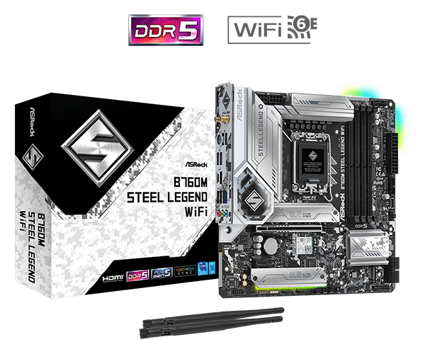 Main ASROCK B760M Steel Legend WiFi DDR5 BH 4/2028