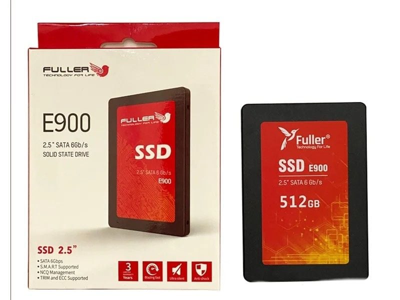 Ổ Cứng SSD FULLER E900 512 GB sata III 6Gb 2.5'' USED BH 6/2028