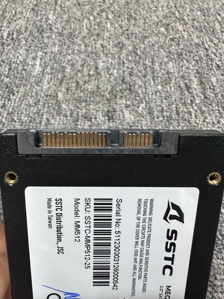 Ổ cứng SSD SSTC Megamouth Sata III 512GB USED