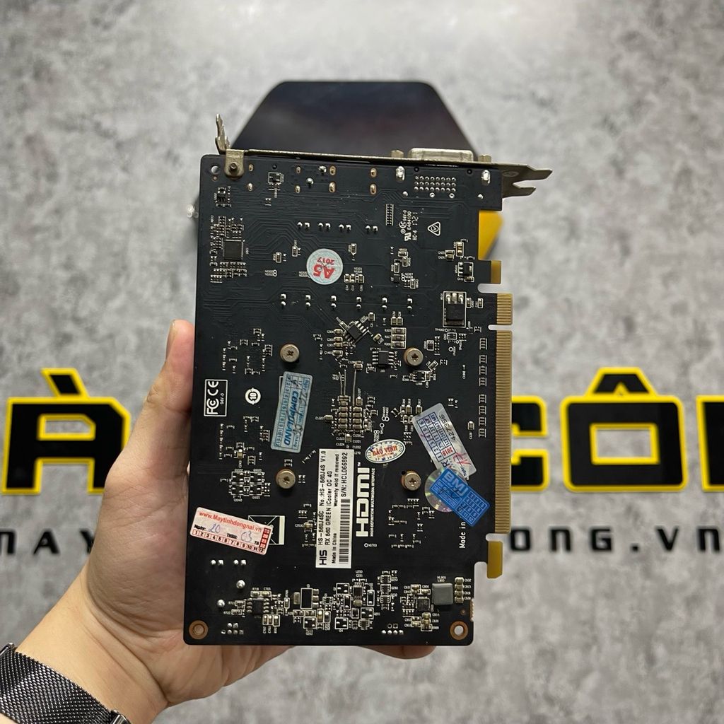 Card màn hình HIS Radeon RX 560 Green iCooler OC 4GB