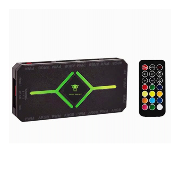 Remote + Hub Fan LEOPARD ARGB 5V Đen