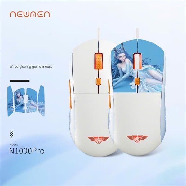 Chuột Gaming NEWMEN N1000 PRO White