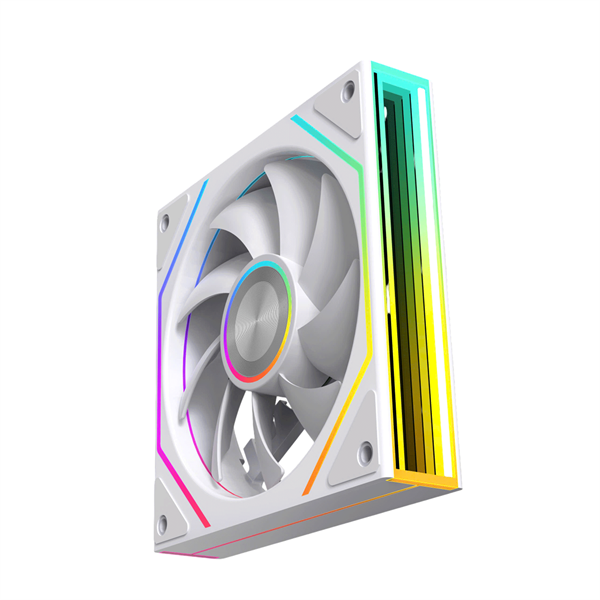 Fan Case Leopard Prism 4RS Ultra ARGB - Trắng Ngược