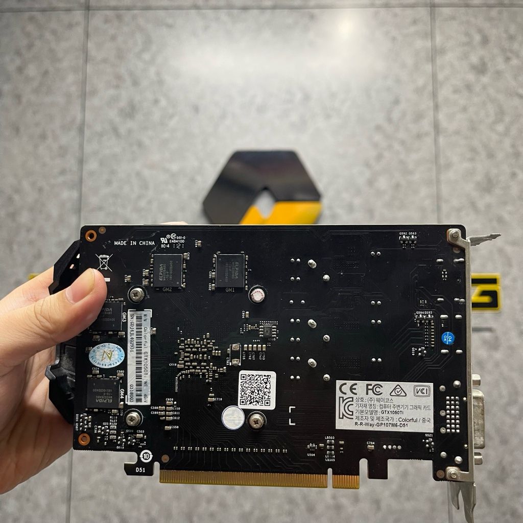 Card màn hình Colorful GTX 1050 Ti 4GB 2 Fan USED