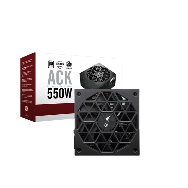 NGUỒN FIRST PLAYER (1STPLAYER) ACK-STD-550 550W ĐEN (80 PLUS)