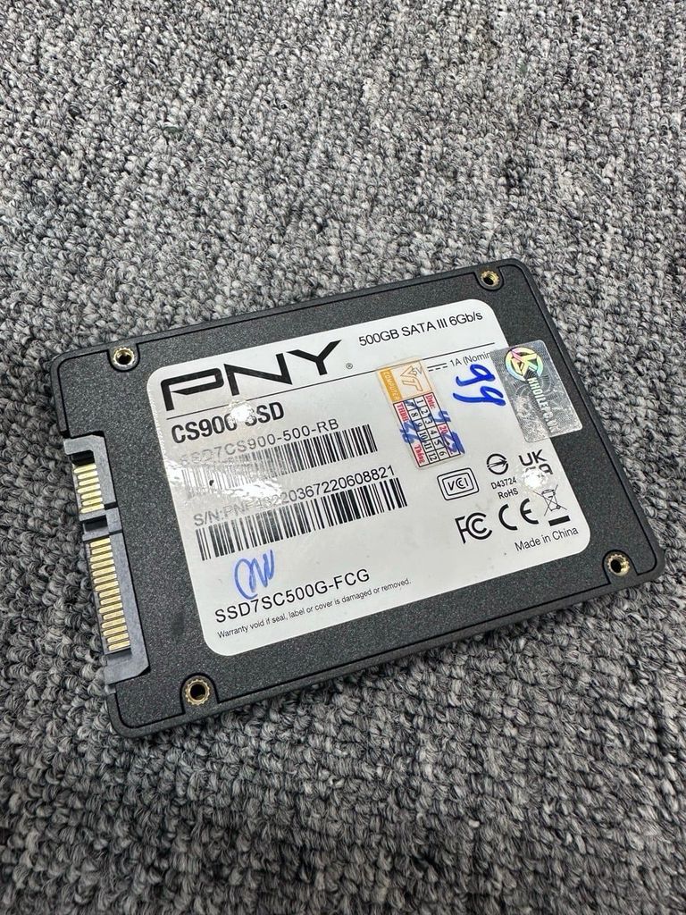 Ổ Cứng SSD PNY SSD CS900 500GB Sata III USED