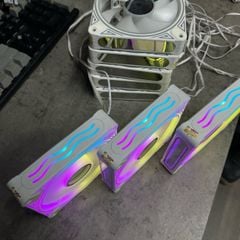 KIT 8 FAN COOLMOON DM1 + HUB ARGB