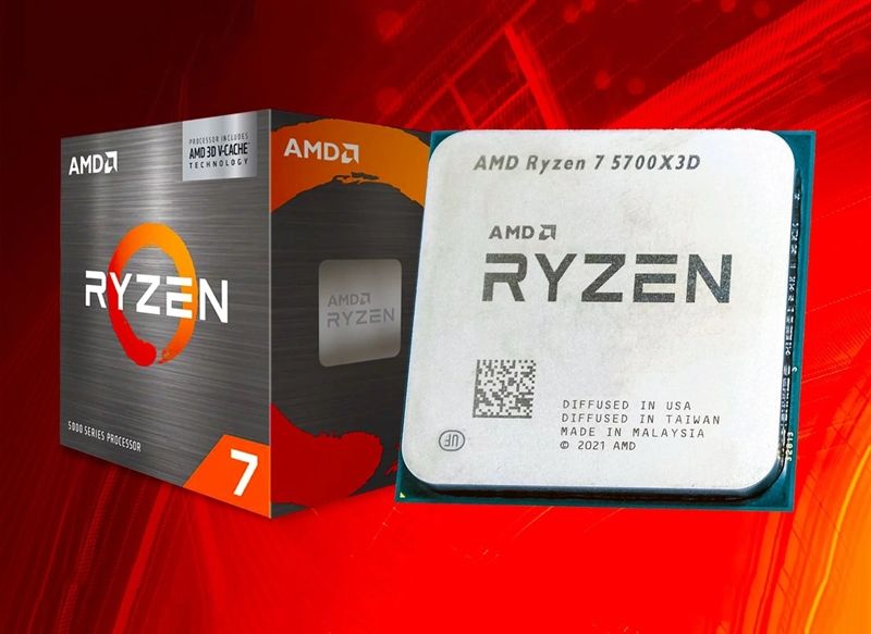 CPU AMD Ryzen 7 5700X3D ( 8 NHÂN 16 LUỒNG / 3.0 - 4.1 GHz / 100MB ) NEW TRAY