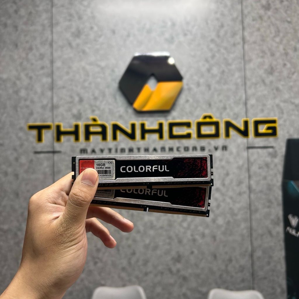 Ram DDR4 Colorful 16GB Buss 2666 tản nhiệt thép USED