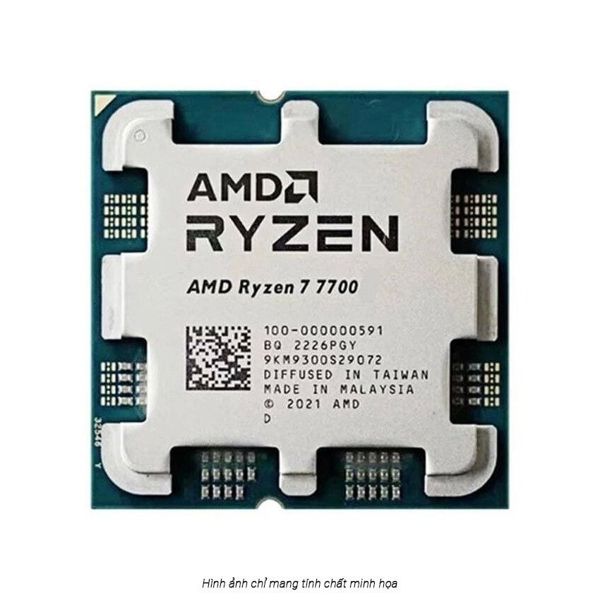 CPU AMD Ryzen 7 7700 / 3.8GHz Boost 5.3GHz / 8 nhân 16 luồng / 40MB / AM5 NEW Tray