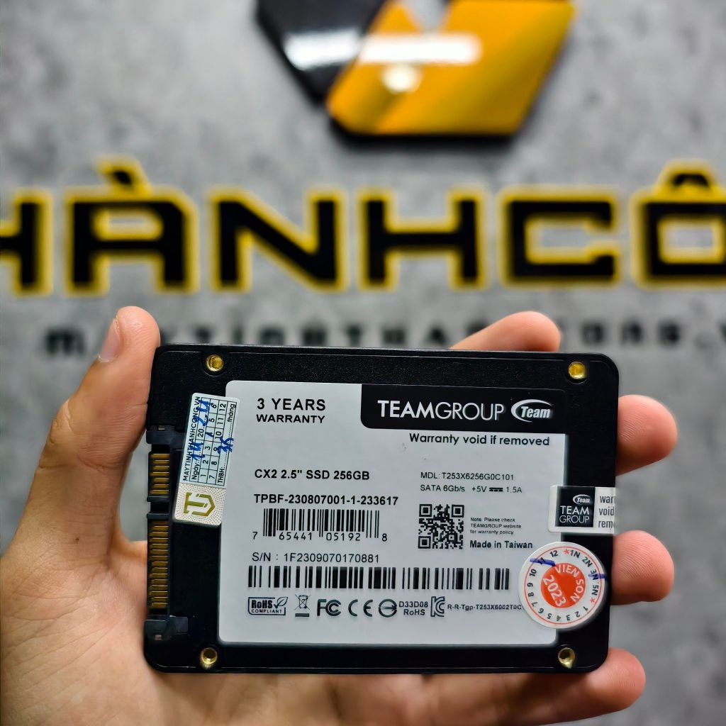 Ổ CỨNG SSD 256GB TEAMGROUP CX2 SATA III BH 4/2027