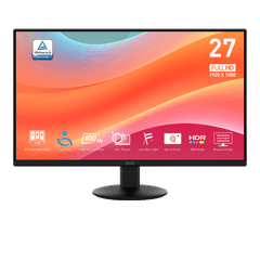 Màn hình 27 Inch MSI MP272L (FHD 1920 x 1080/ IPS/ 100Hz/ 1 ms)
