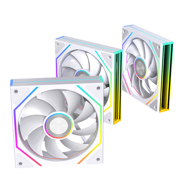 Fan Case Leopard Prism 4RS Ultra ARGB - Trắng Xuôi