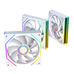 Fan Case Leopard Prism 4RS Ultra ARGB - Trắng Xuôi