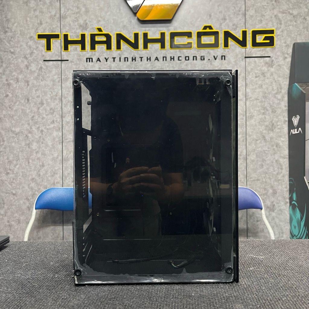 CASE VISION VSP V212 ĐEN mATX ( 2 mặt kính) USED