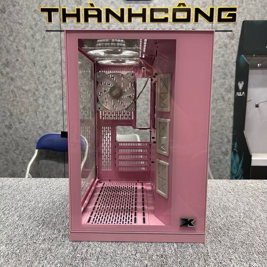 Case Xigmatek Aquarius S Queen Màu Hồng (3 Fan ARGB ) USED
