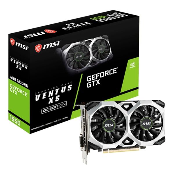 Card màn hình MSI GTX 1650 4GB VENTUS XS USED