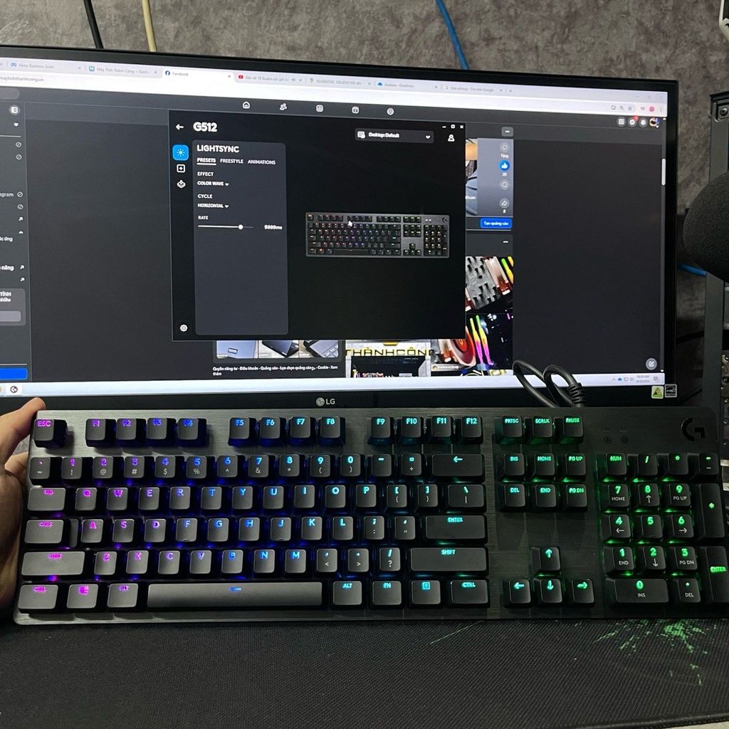 Bàn Phím Gaming LOGITECH G512 CARBON RED LINEAR USED