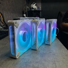 KIT 8 FAN COOLMOON DM1 + HUB ARGB