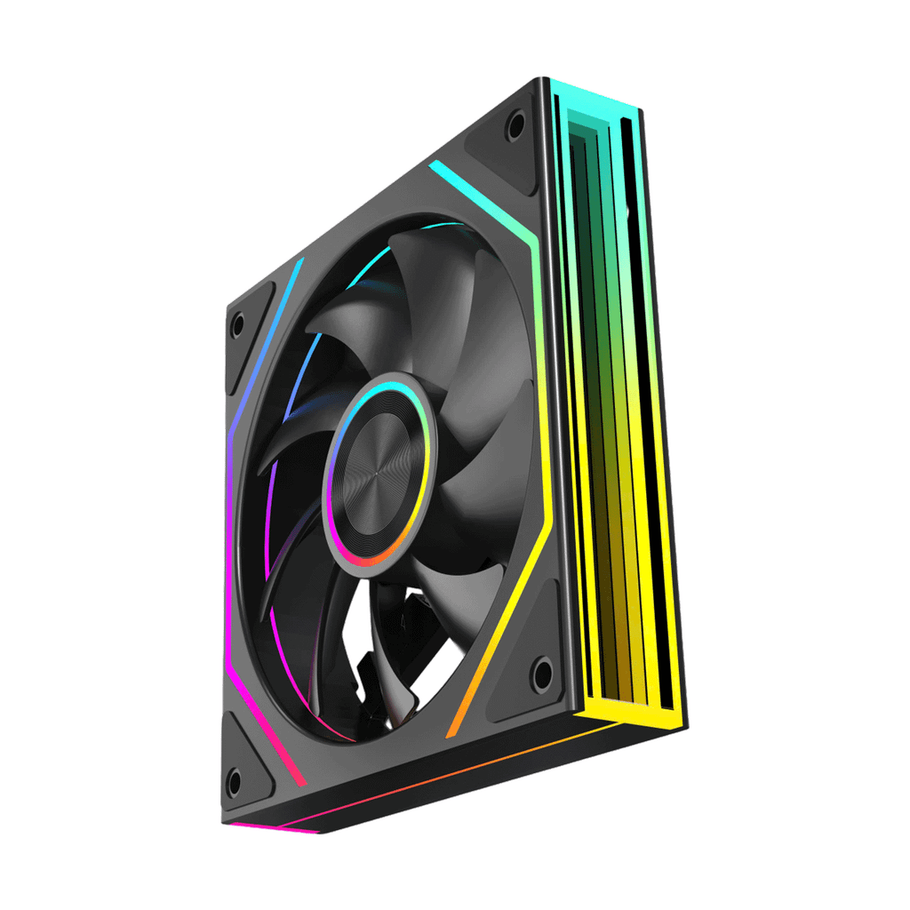 Fan Case Leopard Prism 4RS ULTRA ARGB - Black