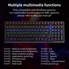 Bàn phím cơ Gaming Newmen GM328 Black Red Switch có dây