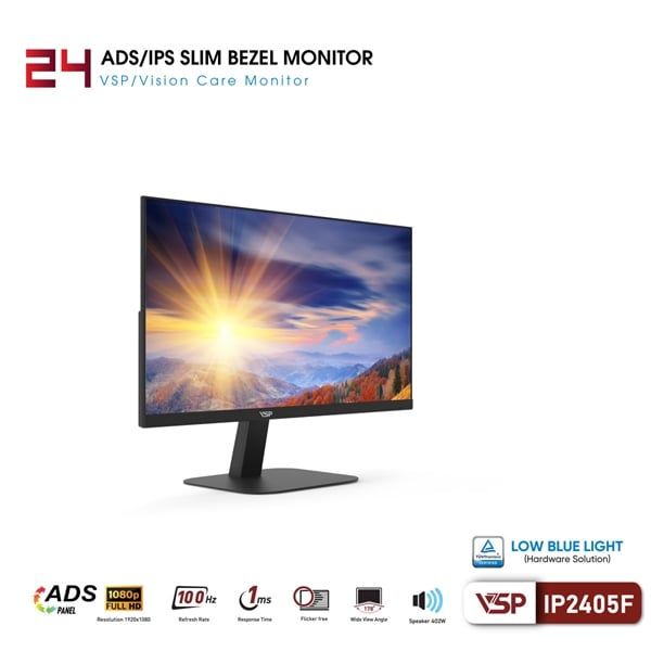 MÀN HÌNH 24 INCH VSP IP2405F (23.8''/ FHD/ IPS/ 100Hz/1ms) PHẲNG
