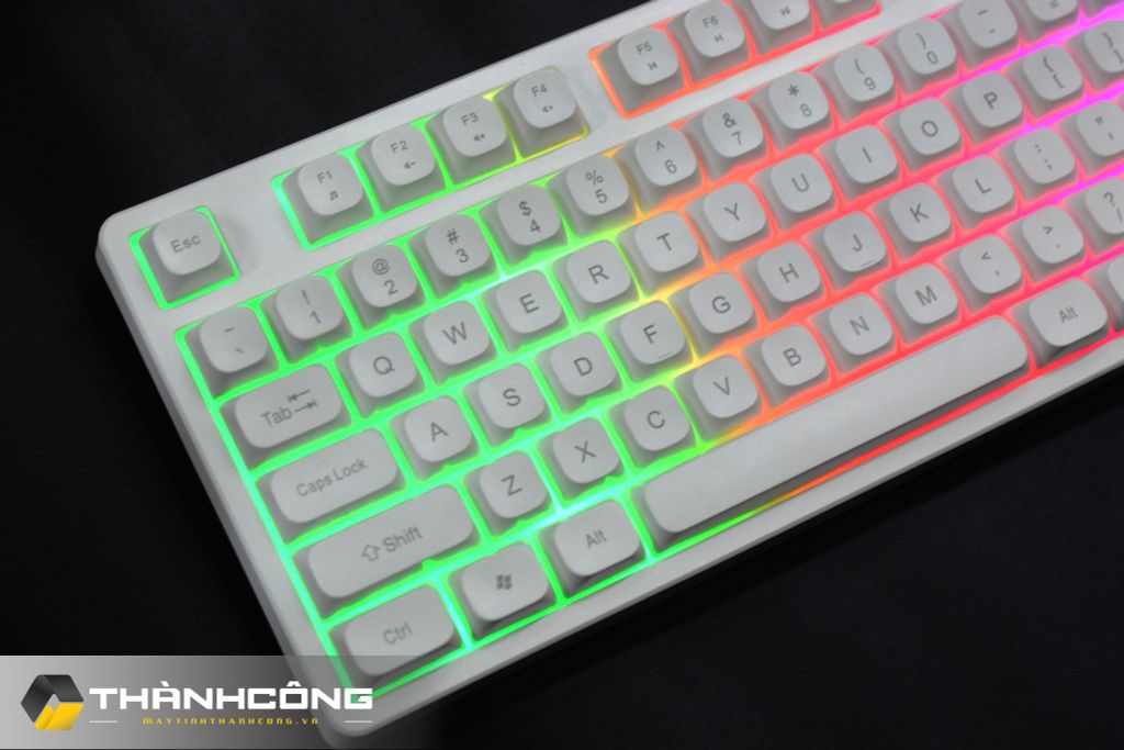 COMBO PHÍM CHUỘT TOMATO S120 RGB - Trắng