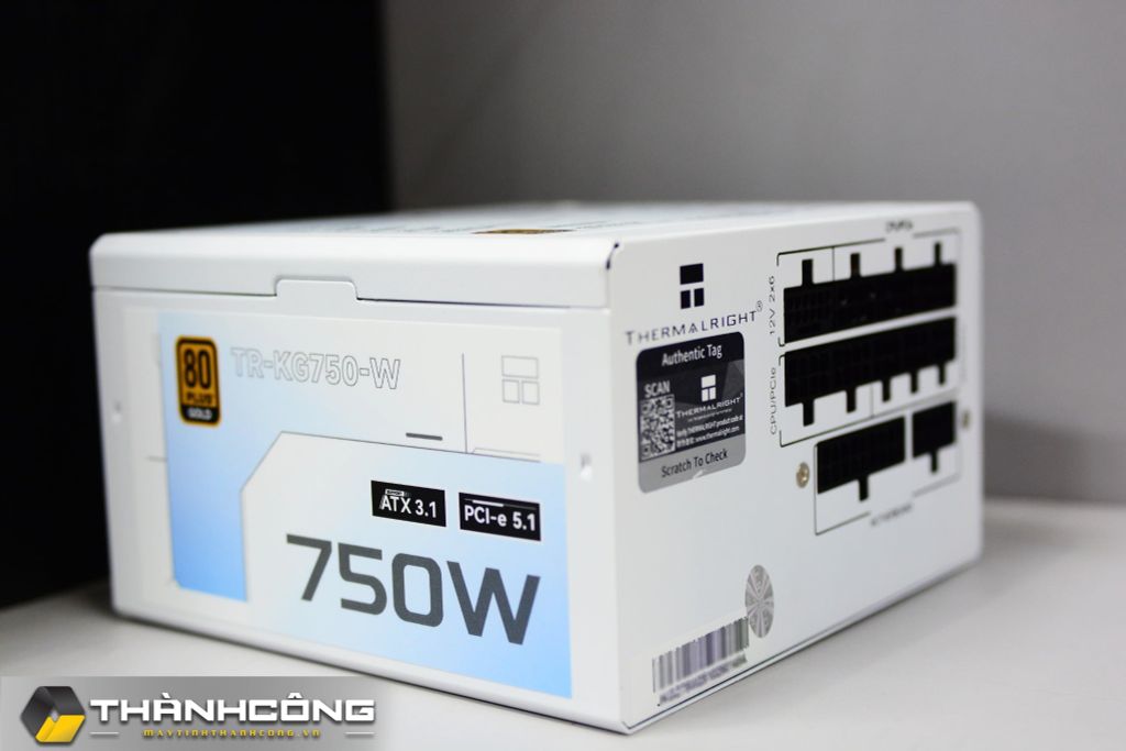Nguồn Thermalright TR-KG750-W 750W 80 Plus Gold, ATX 3.1, PCIe 5.1, Full Modular White